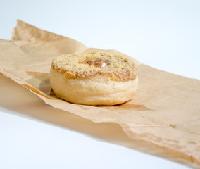 Morning breakfast with donuts desert