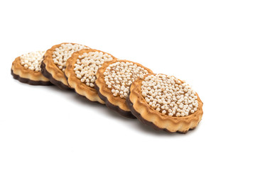 Butter cookies isolated
