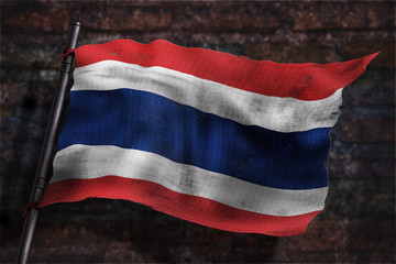 Drapeau thaïlandais usé