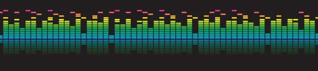 Background with sound scale. 