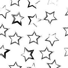 Seamless abstract stars pattern