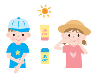 UVケア　子供