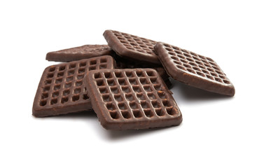 biscuits with chocolate glaze