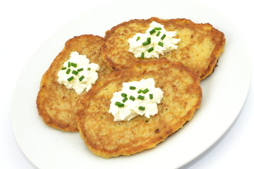 placki ziemniaczane z serem