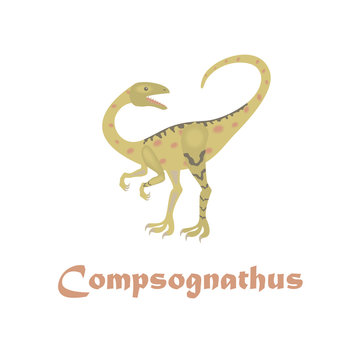 Jurassic reptile. Dinosaur vector illustration