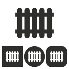 Fence - vector icon.