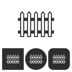 Fence - vector icon.