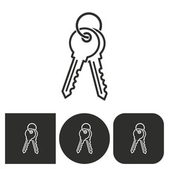 Key - vector icon.