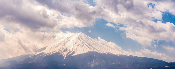 Mountain Fuji in Japan,vintage tone