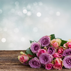 bouquet of fresh roses