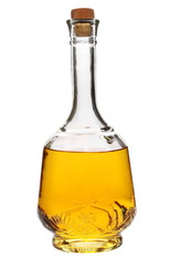 Brandy bottle  isolated on white