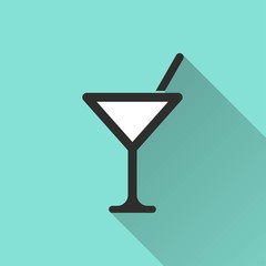 Cocktail - vector icon