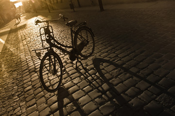 City-bike in small street