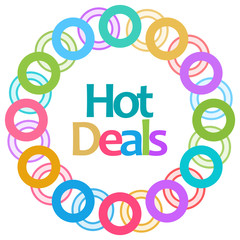 Hot Deals Colorful Rings Circular 
