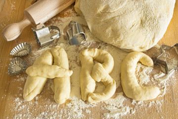 Alphabet Dough and Kneading