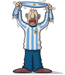 Argentina soccer supporter