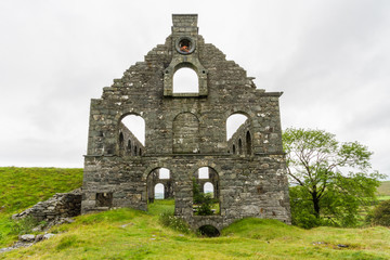 Pont y Pandy disused slate mill, north wales, UK.