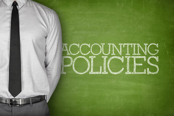 Accounting policies text on blackboard