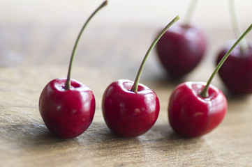 Closeup of cherries