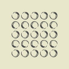 pattern with painted circles