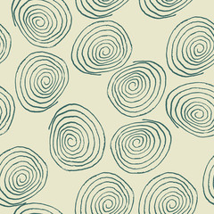 Seamless pattern with painted circles