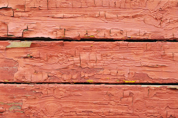 Colored old red painted wooden background