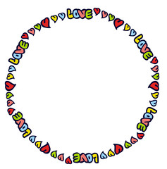 Vector frame with words 