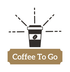 Fototapeta premium Coffee logo shop sign cafe symbol espresso design morning drink modern badge vector. Coffee logo cafe symbol and morning coffee logo. Coffee mug logo label espresso vintage elements.