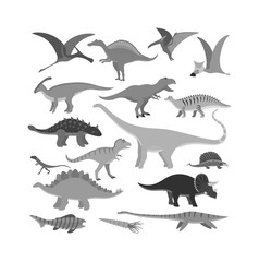 Dinosaur cartoon vector illustration. Cartoon dinosaurs cute monster funny animal and prehistoric character cartoon dinosaur. Cartoon comic tyrannosaurus fantasy dinosaur