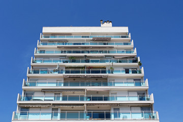 Holiday apartments building with balcony - French Riviera