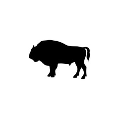 Aurochs icon. Black icon on white background.