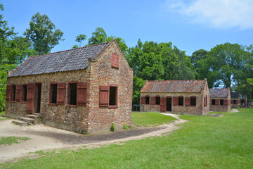  Slave cabins in Boone Hall Plantation in Mount Pleasant, the slave houses are insightful, and the Gullah Culture explanation is informative 