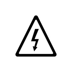 Bolt icon. Black icon on white background.