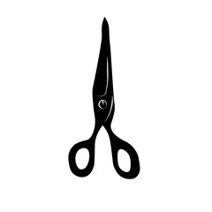 Scissors icon. Black icon on white background.