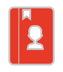 phonebook isolated icon design