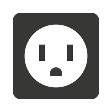 Electrical Outlet  Isolated Icon Design