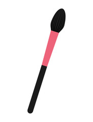 brush makeup product isolated icon design