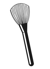 brush makeup product isolated icon design