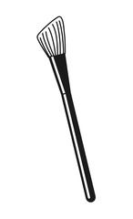 brush makeup product isolated icon design