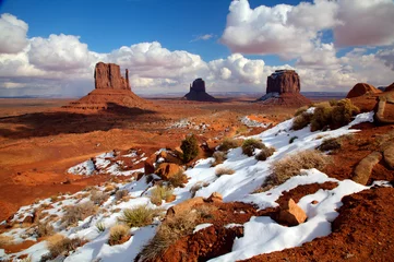 Zelfklevend Fotobehang Woestijn Sneeuw © Howard Noel