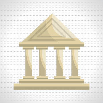 bank building isolated icon design, vector illustration  graphic 