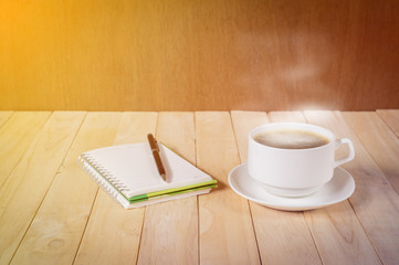 warm cup of coffee.