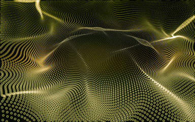 Abstract polygonal space low poly dark background, 3d rendering