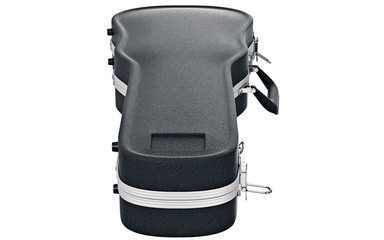 Case viola music accessories, top view. 3D graphic