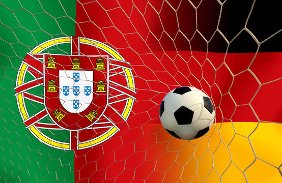 Final round between the football national team Portugal and nati