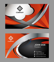 Fototapeta premium Orange business card 