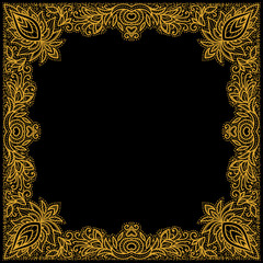 vector Indian floral ornament.