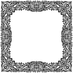 vector Indian floral ornament.