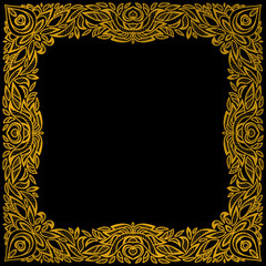 vector Indian floral ornament.