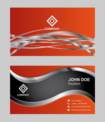 Creative and Clean Corporate Business Card Template

